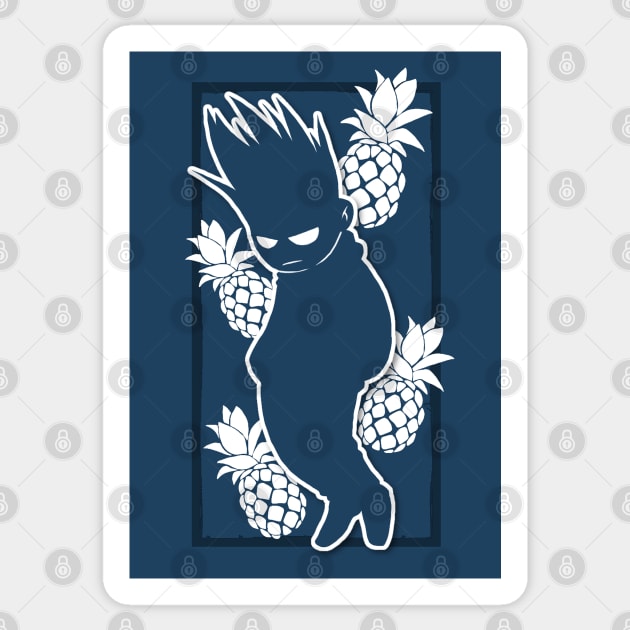 Tom white pineapples Sticker by Dolokos